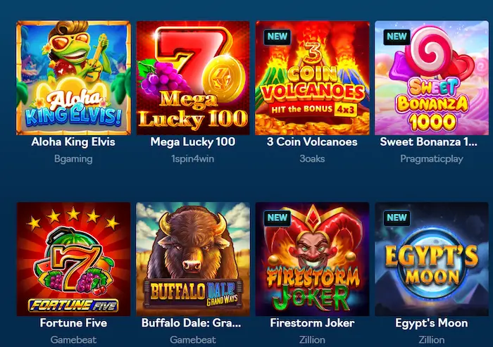 Oshi Casino Australia slots
